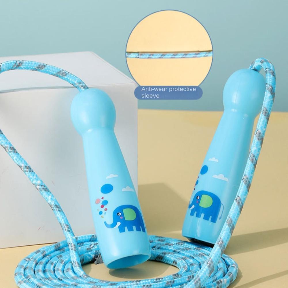 Exercise Jump Rope Cotton Rope Adjustable Jump Rope Cartoon Skipping Ropes  Outdoor