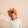 Cotton-filled Capybara Headgear with Oranges, Hat, Photo Props, Cartoon Headgear, Performance Props