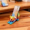 Cute Cat Phone Stand Multi-Functional Desktop Holder for Mobile Phones Decorative PLA Plastic Stand for Streaming And Video Calls