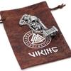 Viking Hammer Stainless Steel Necklace - Men's Domineering Jewelry Accessory