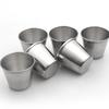 12pcs Mini Cups Stainless Steel Shot Cups Drinking Tumbler Spirits Cups Camping Wine Cups Sauce Holder Metal Sauce Cups