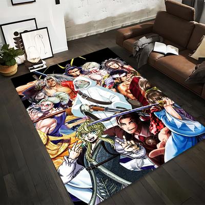 "Colorful Anime-Inspired Carpet with Vibrant Character Design Print" Suitable for Use As an Anti-slip for Living Room Bedroom Sofas