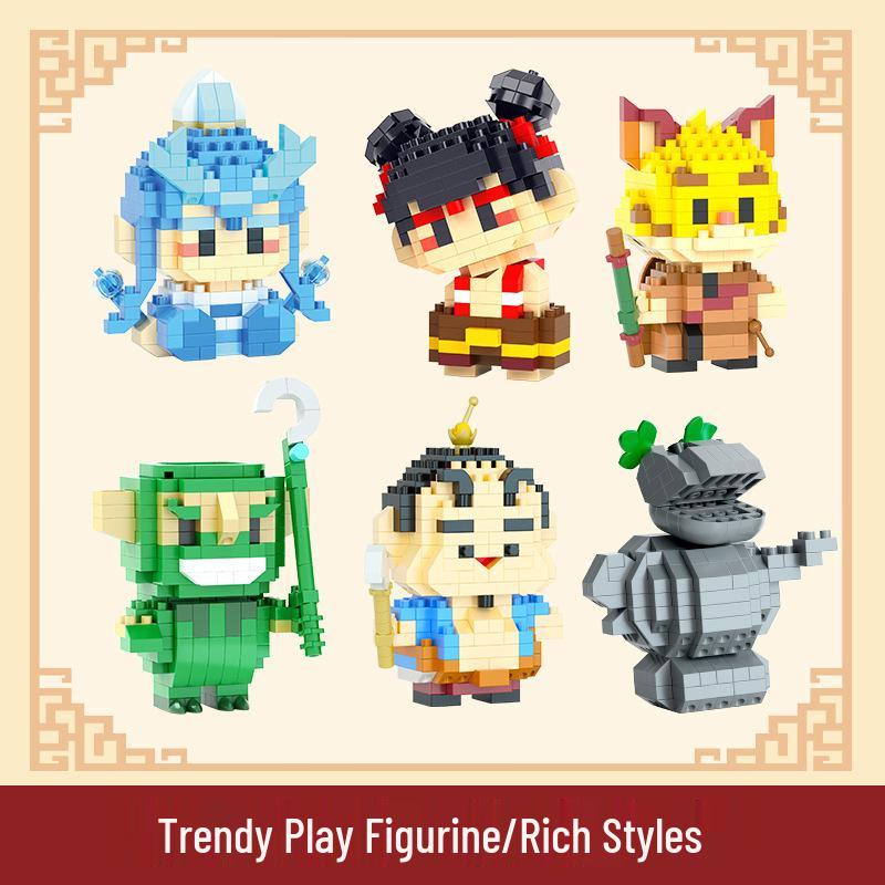 

Compatible Lego Nezha Naohai Ao Bing Anime Figurine Building Blocks for Kids
