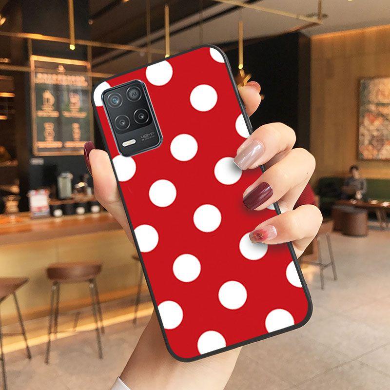 Red Black Gold Polka dots Dot Phone cover For oppo Realme 8Pro 6PRO 6i 7pro 9i 9pro C11 C21Y C21 C25Y C25S C3 Q3S XT Cases coque