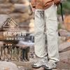 Unisex Outdoor Hiking Pants Windproof Waterproof Warm Thick Straight Leg Cargo Trousers Trekking Camping Climbing