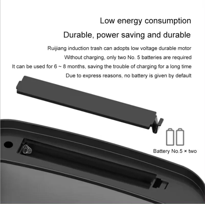 Smart Sensor Mülleimer Automatische berührungslose Sensor Mülleimer für Badezimmer Toilette Küche Wasserdichter Mülleimer mit Deckel Abfalleimer