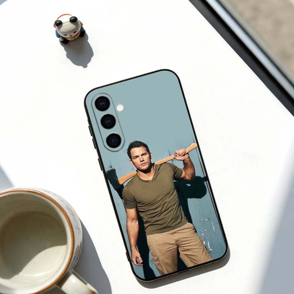 Chris Pratt Phone Case For Samsung Galaxy A73,A72,A71,A70,A53,A52,A51,Others Soft Black Cover
