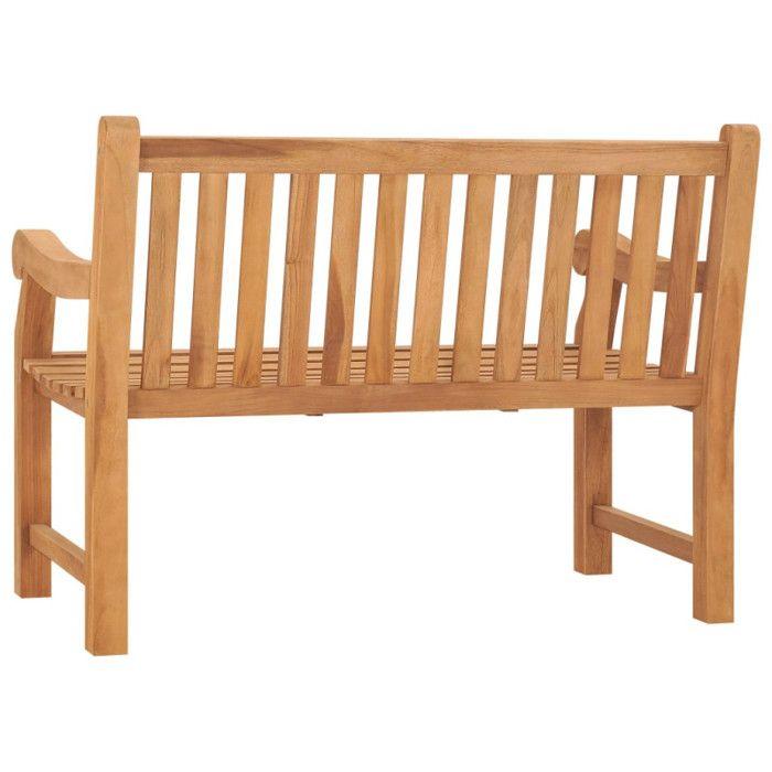 VidaXL Garden Bench 114 Cm Solid Teak Wood