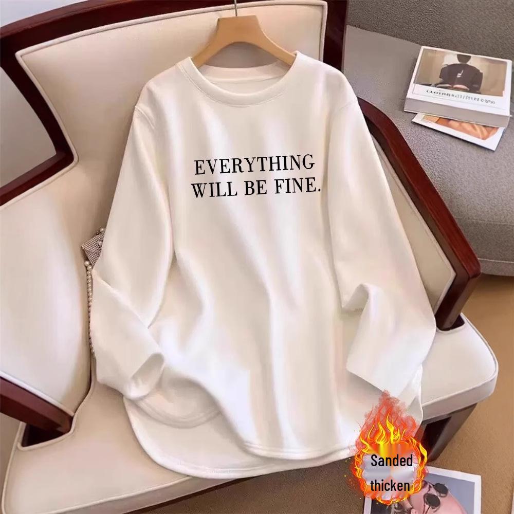 

Women s White Long-Sleeve Mid-Length Base Layer Top for Fall/Winter M