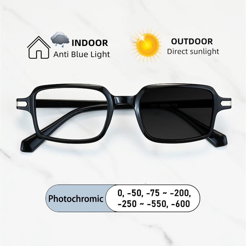 New Vintage Brand Design Square Narrow Men Frame Myopia Glasses Prescription Nearsight Anti Blue Light Women Near Sight Eyewear
