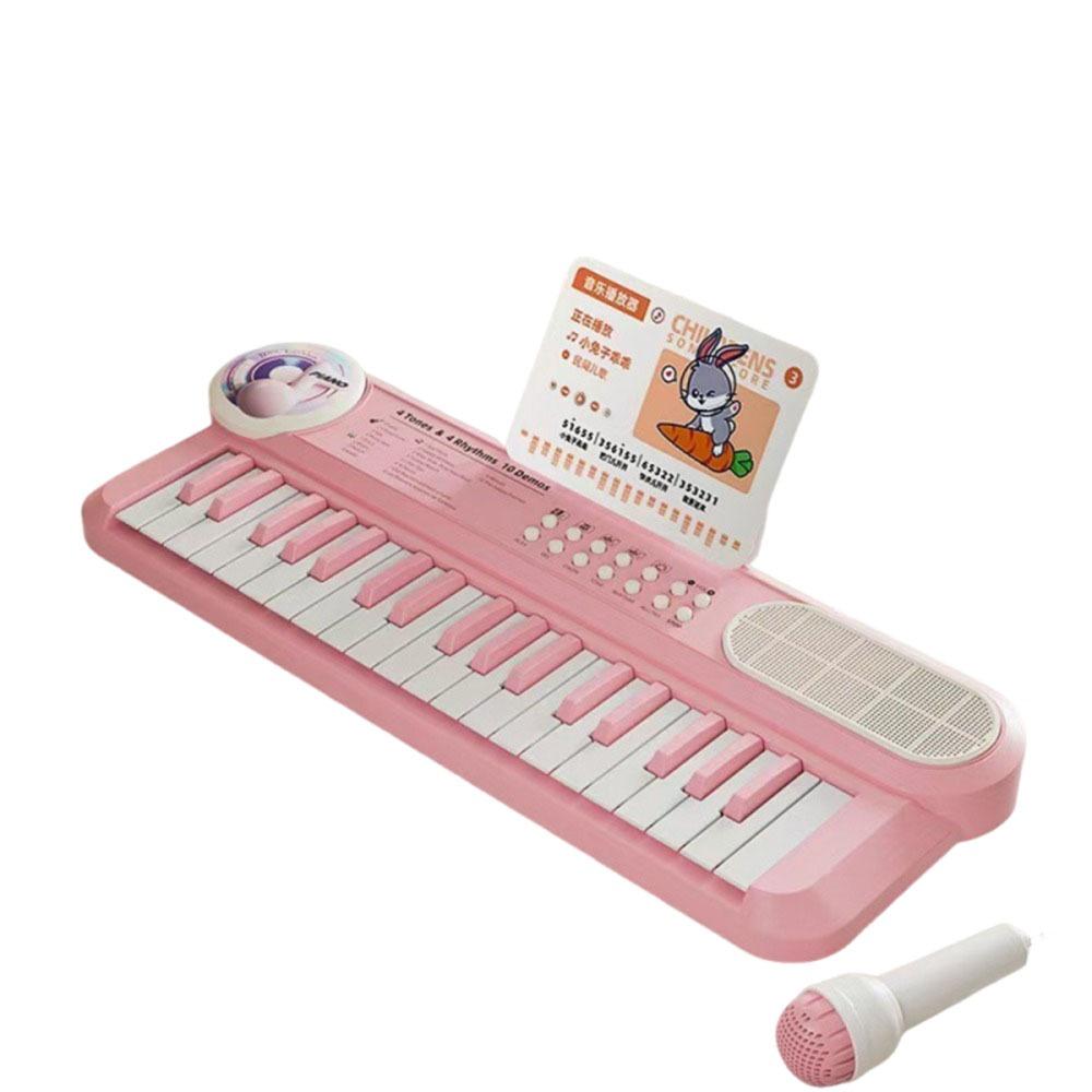 37 Keys Musical Toy Multifunctional Musical Keyboard Kids Piano Keyboard  Early Learning
