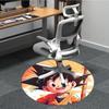 1pc Goku, Saiyan Office Round Area Rug, Indoor Mat Suitable For Office,Bedroom Living Room Home Decor, Room Deco A0928197