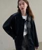 Drawfit Women Button Leather Half Jacket [D.Brown]
