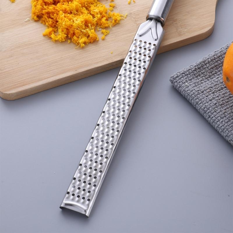 Rectangle Stainless Steels Cheese Grater Hangable Lemon Peeler With Long Handle Manual Cheese Slicers Easy to Use