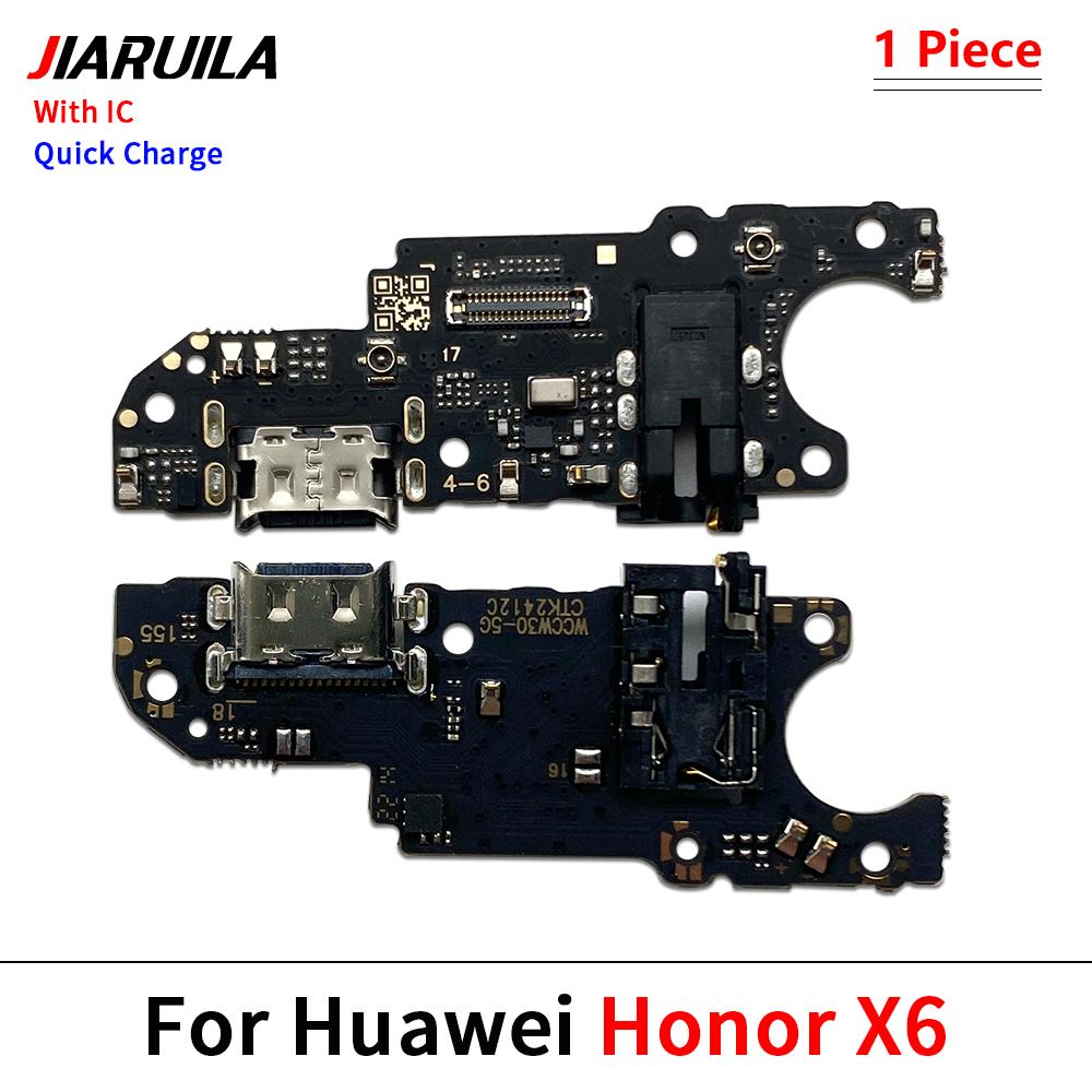 Dock USB Charger Board Connector Charging Port Flex Cable For Huawei Honor 61 X1 Plus X6 X6A X7 X7A Play X7B X8 1G Spare Parts