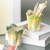Cabbage Ceramic Storage Tube Makeup Brush Holder Desktop Large Opening Pen Organizer Multi-Purpose Stationery