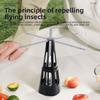 Qualitell 2-in-1 Smart Pest Control Table Fan Portable Outdoor Kitchen Fly Repellent and Bug Killer Lamp Food Protector
