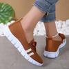 Fashion Lightweight Women Casual Shoes Mesh Breathable Casual Sneakers Woman Striped Knitted Flats Comfortable Walking Shoes Plus Size