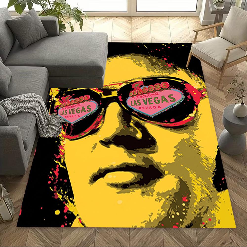 Vegas Sunglasses Pop Art Floor Rug Office Rug Design for Dormitory Bedrooms Hallway Kitchen Anti-slip Rug Decorate Offices Birthday/Christmas Gift