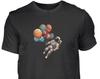 Astronaut Mit Ballons T-shirt Herren-lustiger Druck Shirt Mann Geschenk- Weltraum Grafik