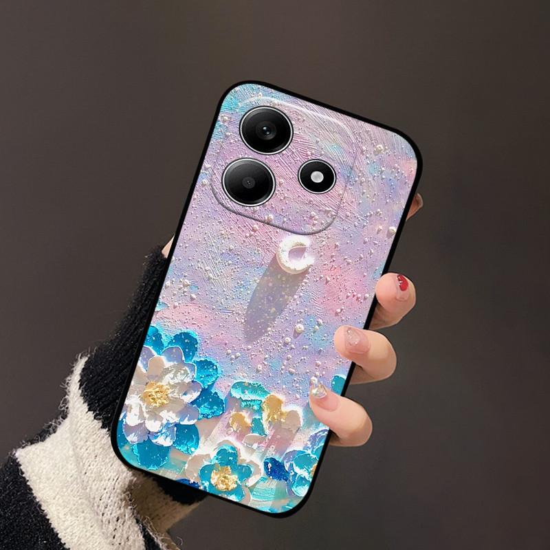 For Redmi Note 14 5G Case Cute Painted Silicone Soft TPU Phone Coque Capa For Redmi Note 14 4G Shockproof Fundas Bumper Cover