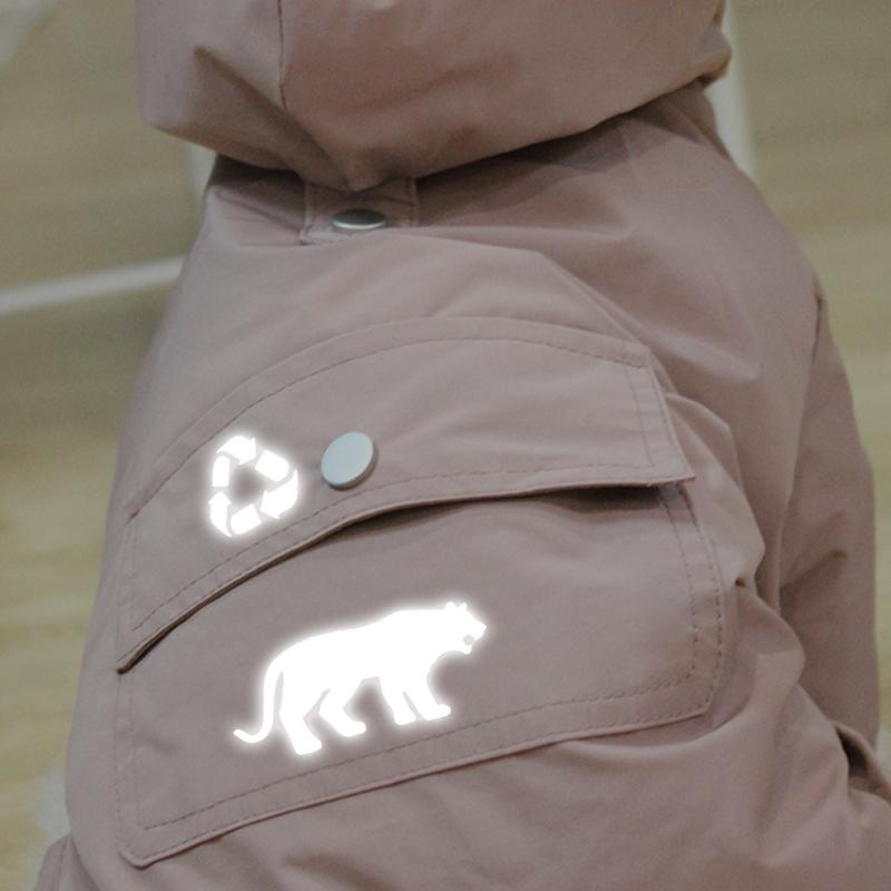 Thermo Transfer Silver Reflective Tapes Sticker For Pet Doll Clothes Stickers Heat Press Appliqued Parches Ropa DIY Vinyl Film