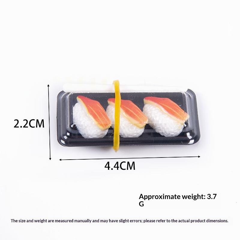 Dollhouse Sushi Bento Simulation Food Model Realistic Mini Ornament for Doll House Kitchen Decor Props