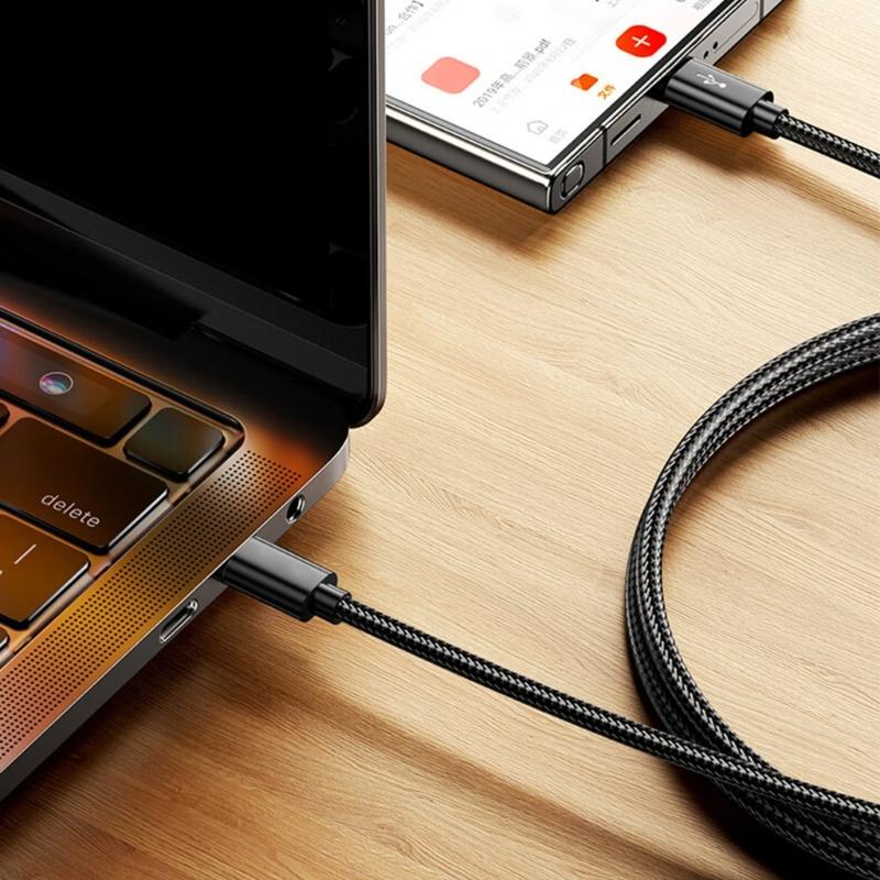 Metal USB C To Microed USB Connection Cable Supports Charging And File Transfer For Multiple Devices