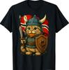 Viking Cat Norway Norwegian T-Shirt