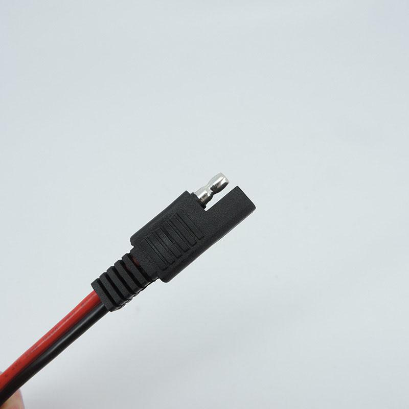 14AWG 36CM 2pinový SAE rychlospojkový konektor zástrčka na bateriové krokosvorky kabelové svorky kabel