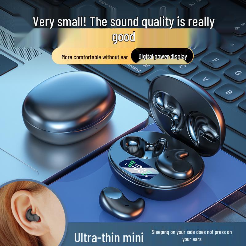 Comfortable Sleep Bluetooth Earbuds: Mini In-Ear, No Ear Pressure, Long Wear, Pain-Free