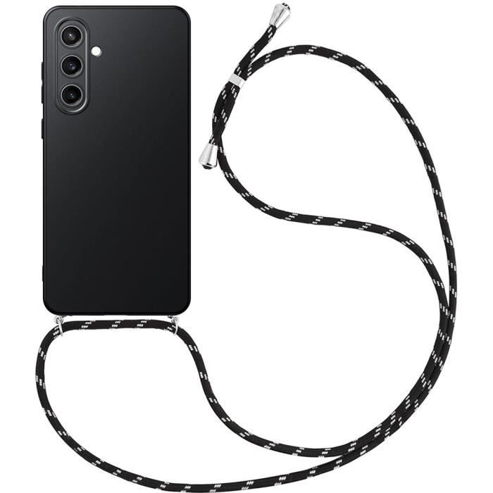 Coque de protection - Samsung - Galaxy S23 FE - Souple - Silicone - Cordon noir inclus