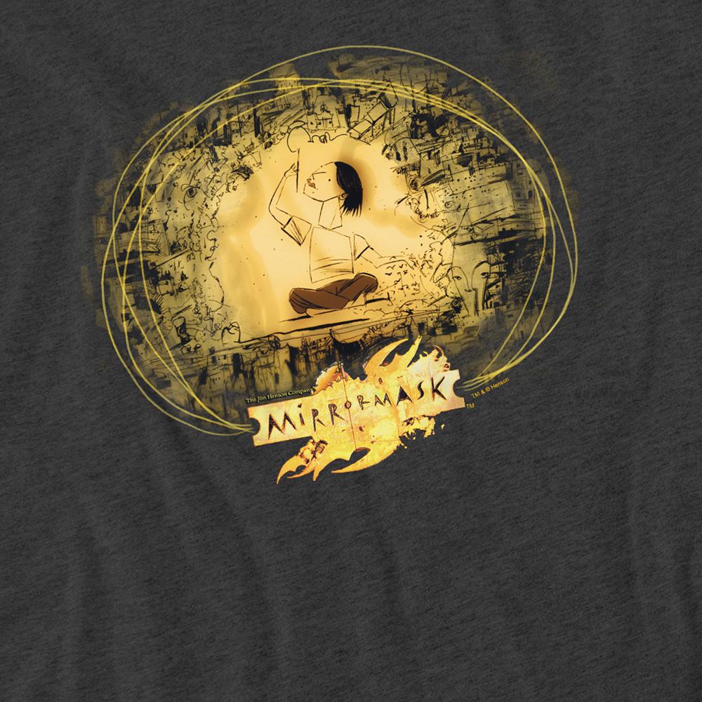 MirrorMask Unisex Adult Sketch Heather T-Shirt