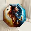 1PC Harry Potter and Hermione Granger Umbrella-8-Rib Reinforced, Automatic Open, Lightweight & Durable, Cute Fashion Accessory for Outdoor, D2620