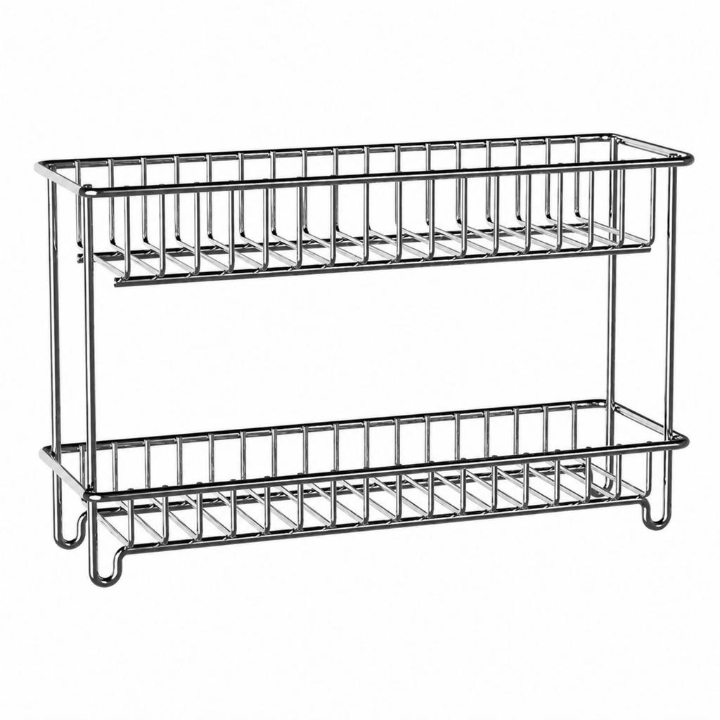 Countertop Storage Rack Easy to Clean Vanity Organizer Shelf Open for Dorm Rooms