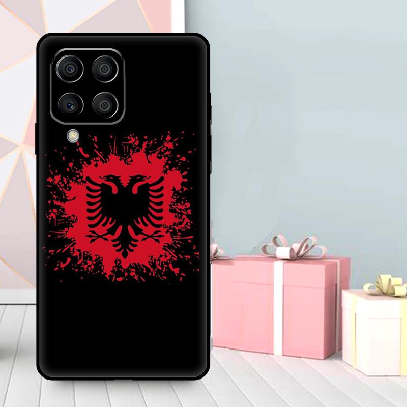 Albania Passport Case For Samsung Galaxy M06 M11 M31 M14 M34 M54 M12 M32 M52 M15 M13 M16 M36 M56 M53 M35 M55