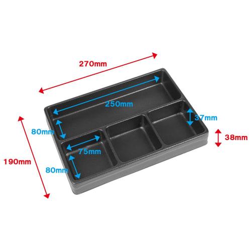 SK11 Tool Chest Cabinet Drawer Tray Width 190 x Depth 270 x Height 38mm 4 Divisions SAC-T04