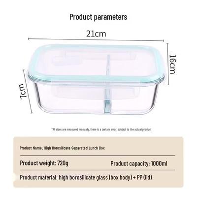 Baijie Borosilicate Glass Meal Prep Container