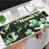 Custom Name Frog Party Gamer Large Deskmat Mousepad Playmat Xl Keyboard Mouse Pad Gaming Desk Accessories Anime Pc Extended Pads