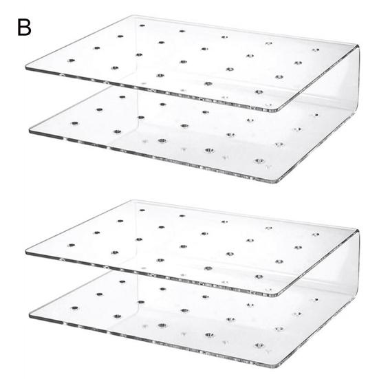 Yousheng 2Pcs Acrylic Lollipop Display Holder 15/20 Holes Clear Heavy Duty Non-slip Modern Lollipop Show Storage Organizer Stand