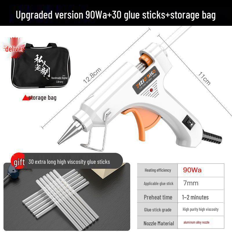 Compact Hot Melt Glue Gun for Students & Household Projects