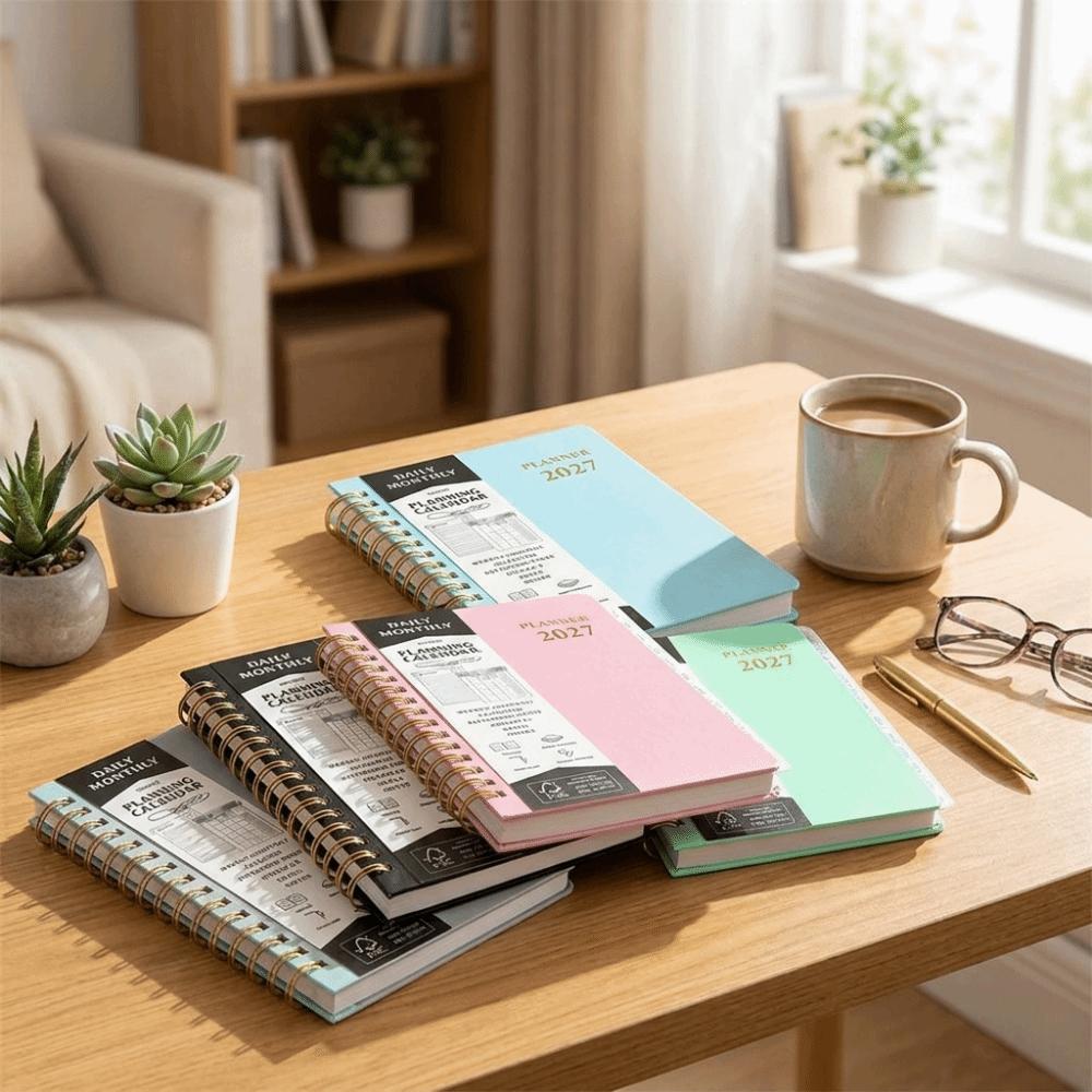A5 2027 Yearly Planner Notebook Efficiency To-do List Notebook Stationery