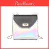 Elegant Fashion Women Mini Chain Bag With Laser Clear Design Shoulder Handbag