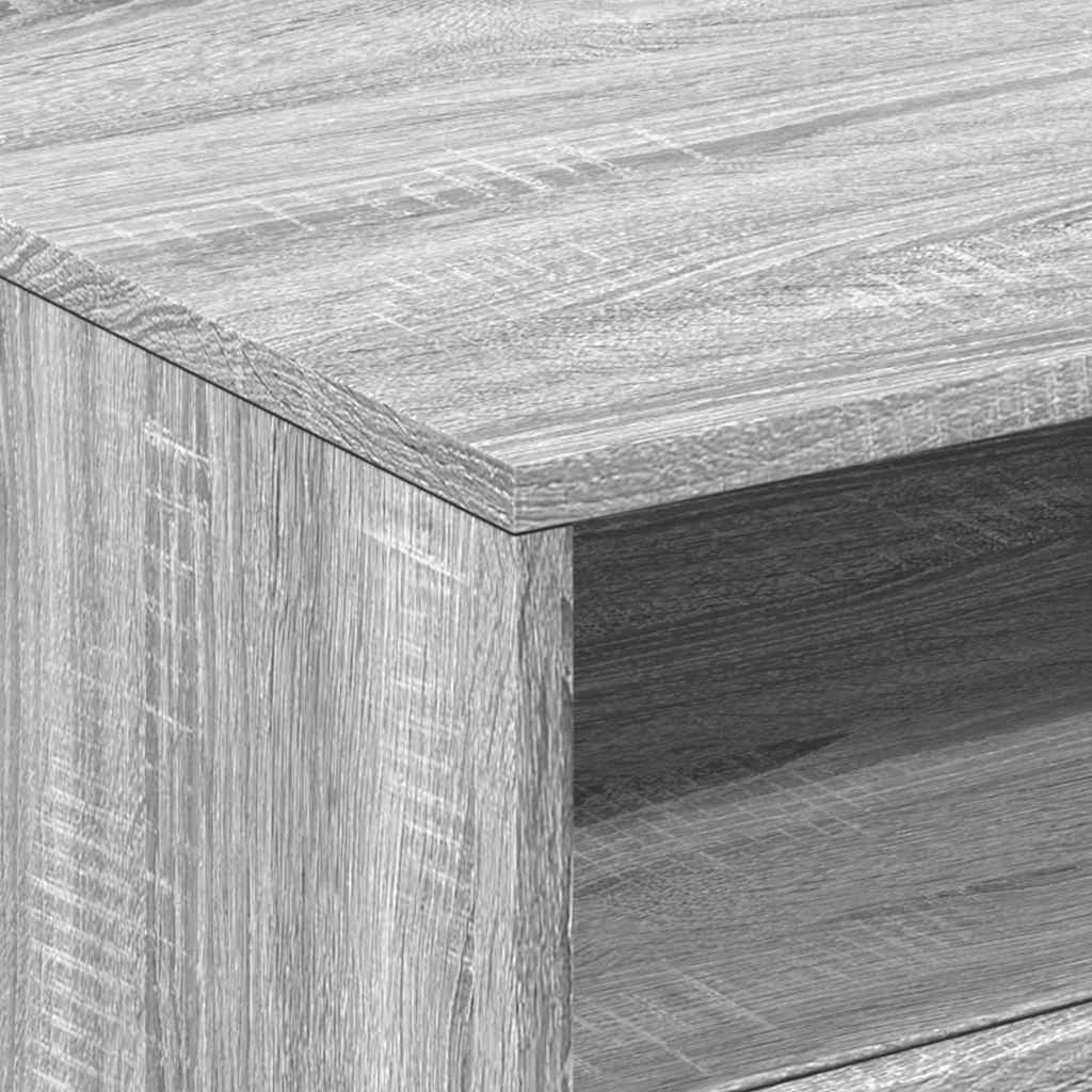 LED Coffee Table in Grey Sonoma 50 x 49 x 40 cm
