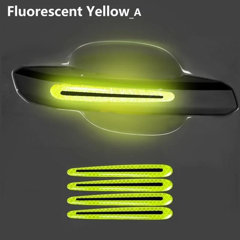Car Door Handle Bowl Scratch Protective Stickers Carbon Fiber Protector Cars Sticker Car Handle Anti-collision Protection Strip