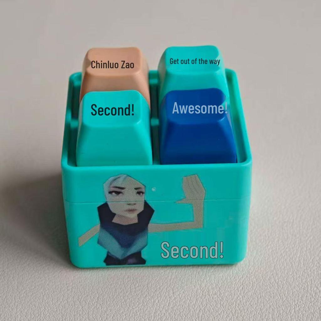 Say Me Quotes Toy Sound & Light Keyring: Fun Abstract Decompression Button