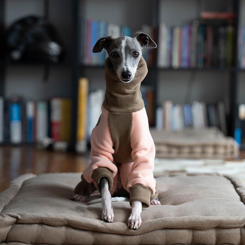 Sametové oblečení pro psy Pet Čtyřnohý kabát Zimní teplý měkký fleece bundy pro mazlíčky Mikiny Oblečení pro Whippet Greyhound Psí svetr