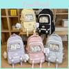 Youthful Nylon School Backpack With Waterproof Design And Padded Straps For Students