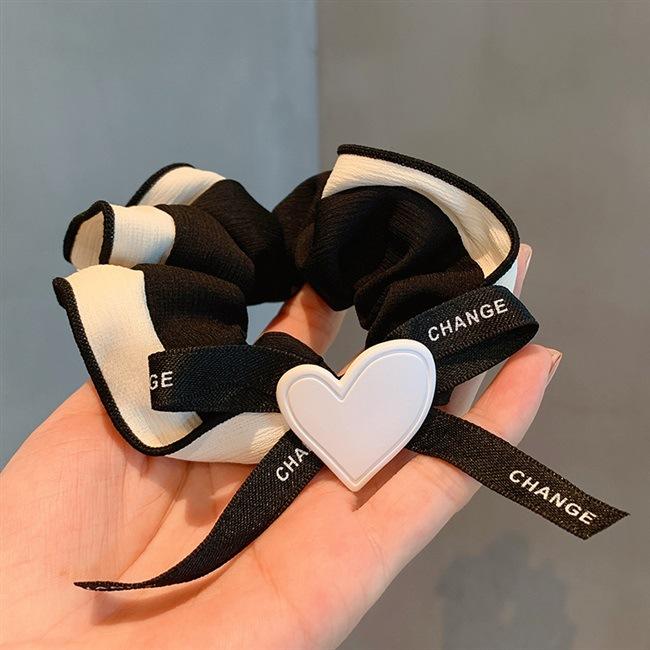 

Корейский стиль Веревка для волос Элегантная однотонная резинка для волос Письмо Эластичная резинка Модные простые аксессуары для волос Эластичная повязка для волос