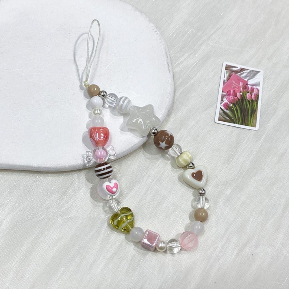 

Y2K Бижутерная цепочка для телефона Звезда Ремешок для мобильного телефона Подвеска для сумки Подвеска для мобильного телефона Женщины Девушки style 3